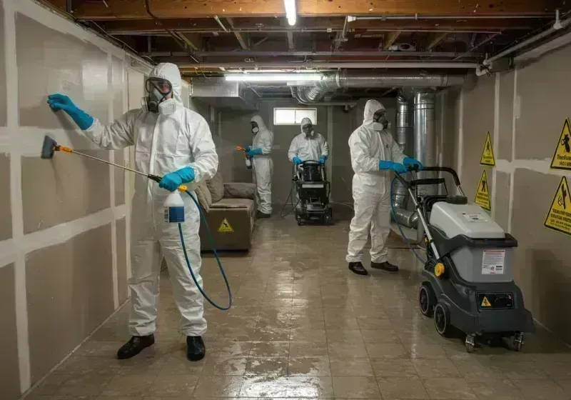 Basement Moisture Removal and Structural Drying process in Randall County, TX